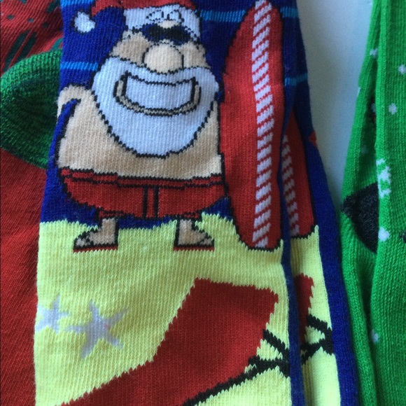 NWT mens crew socks Two packs of 2 (4 prs) holiday - Picture 3 of 10